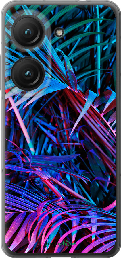 Силиконовый чехол Папоротник под ультрафиолетом для Asus Zenfone 9 - 4069u-2842 изображение 