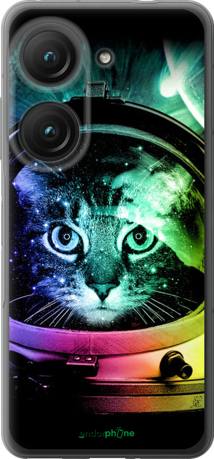 Силиконовый чехол Кот-астронавт для Asus Zenfone 9 - 4154u-2842 изображение 