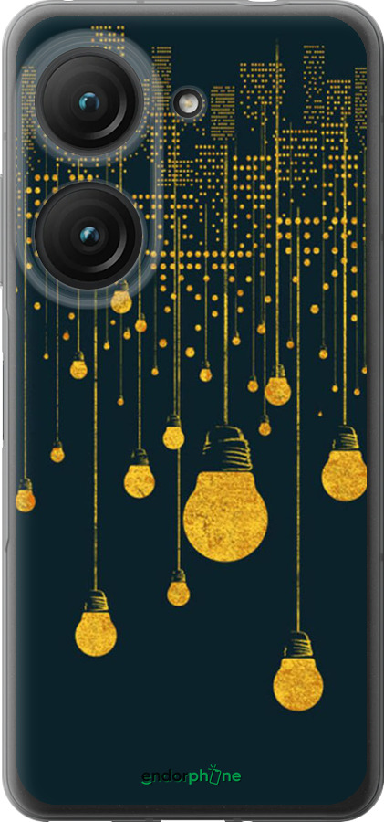 Силиконовый чехол Иллюстрация ночного города для Asus Zenfone 9 - 4162u-2842 изображение 