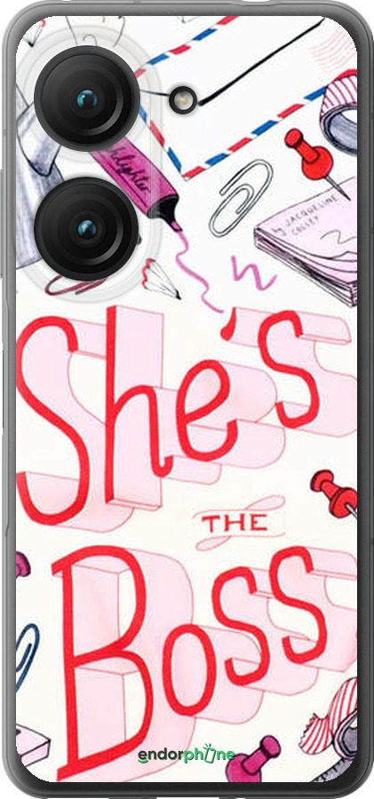Силиконовый чехол she's the  boss для Asus Zenfone 9 - 4254u-2842 изображение 