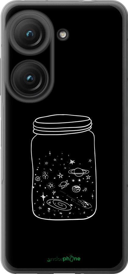 Силиконовый чехол Космос в банке для Asus Zenfone 9 - 4297u-2842 изображение 