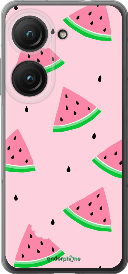 Силиконовый чехол Розовый арбуз для Asus Zenfone 9 - 4314u-2842 изображение 
