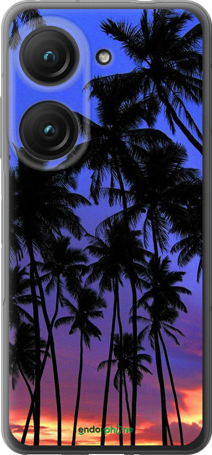 Силиконовый чехол Пальмы для Asus Zenfone 9 - 4324u-2842 изображение 