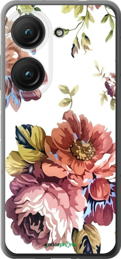 Силиконовый чехол Vintage flowers для Asus Zenfone 9 - 4333u-2842 изображение 