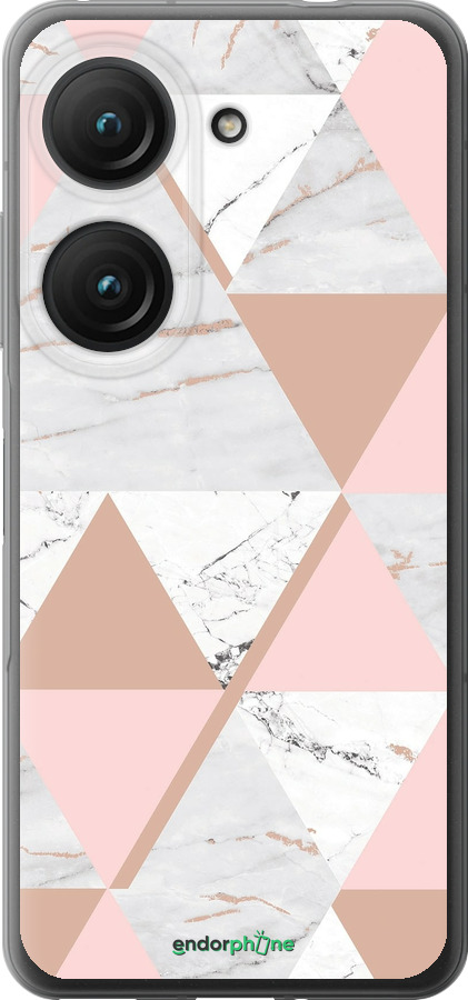 Силиконовый чехол Мраморная симметрия для Asus Zenfone 9 - 4344u-2842 изображение 