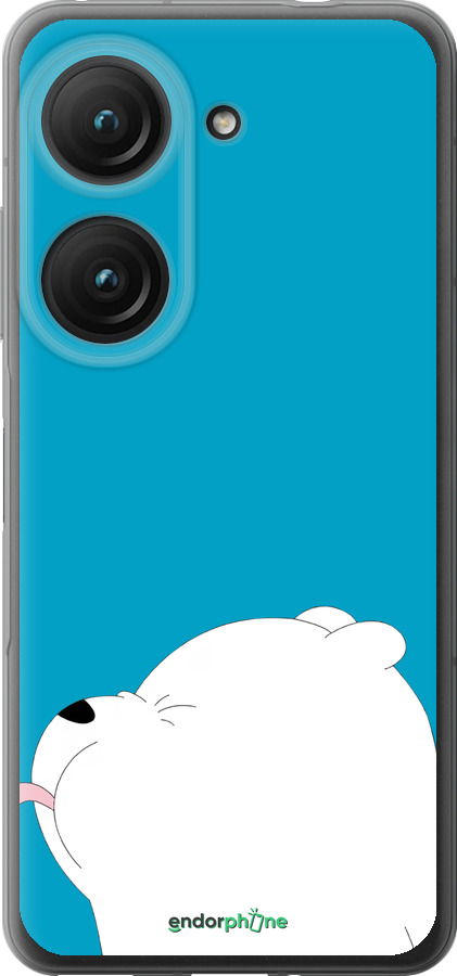 Силиконовый чехол Мишка 1 для Asus Zenfone 9 - 4358u-2842 изображение 