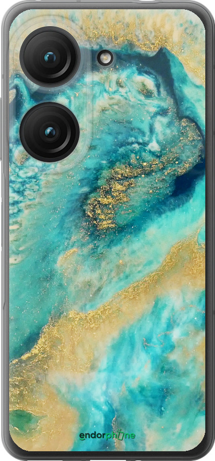 Силиконовый чехол Green marble для Asus Zenfone 9 - 4365u-2842 изображение 