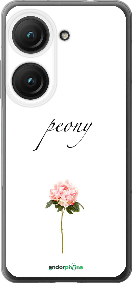 Силиконовый чехол Пион для Asus Zenfone 9 - 4366u-2842 изображение 