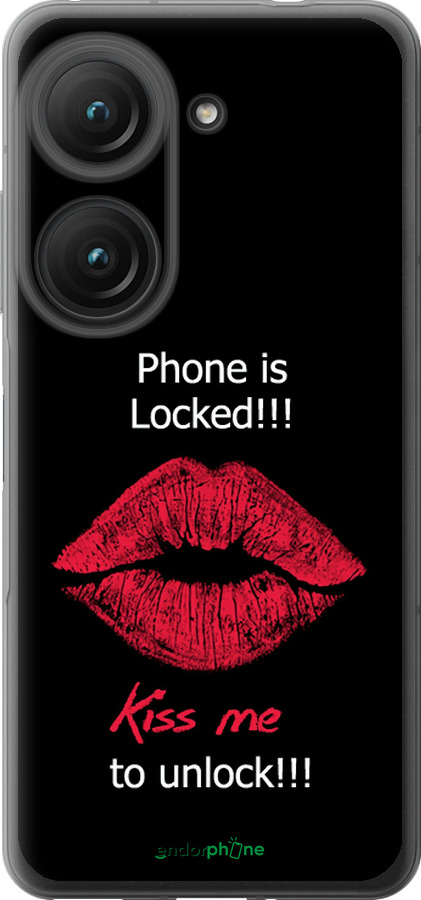 Силиконовый чехол Разблокируй-поцелуй для Asus Zenfone 9 - 4372u-2842 изображение 