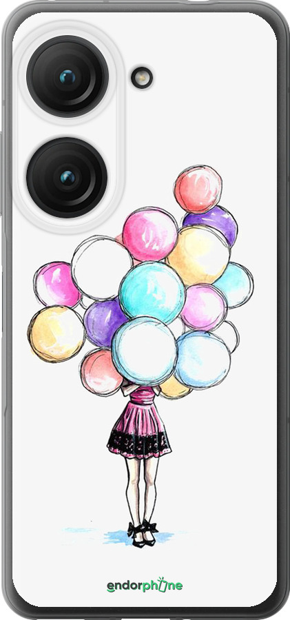 Силиконовый чехол Шарики для Asus Zenfone 9 - 4387u-2842 изображение 