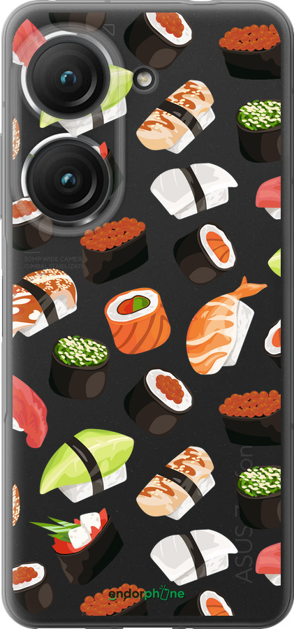 Силиконовый чехол Суши для Asus Zenfone 9 - 4404u-2842 изображение 