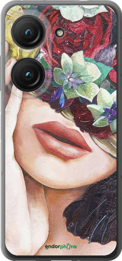 Силиконовый чехол Head Flower для Asus Zenfone 9 - 4460u-2842 изображение 