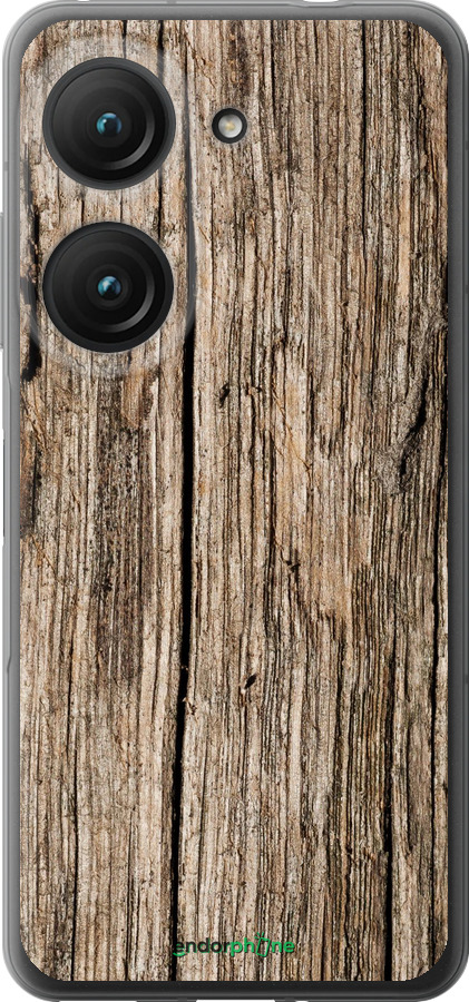 Силиконовый чехол Текстура дерева для Asus Zenfone 9 - 4476u-2842 изображение 