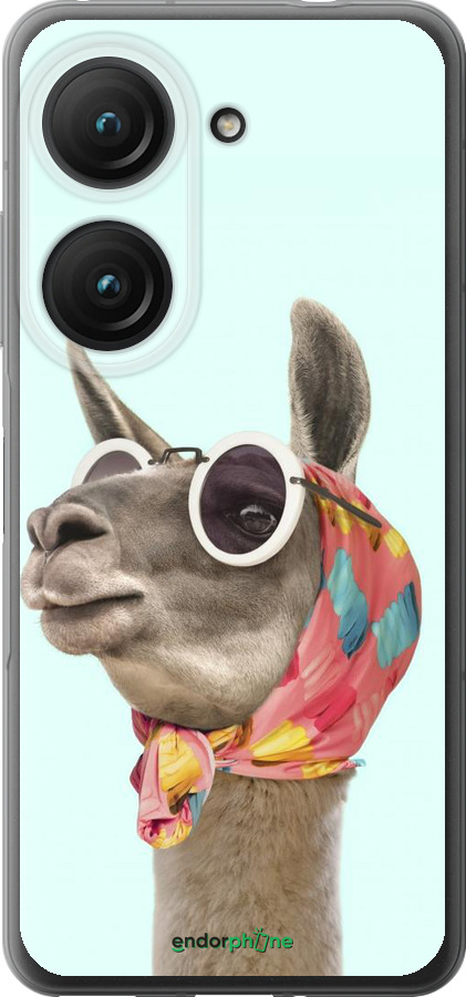 Силиконовый чехол Модная лама для Asus Zenfone 9 - 4479u-2842 изображение 