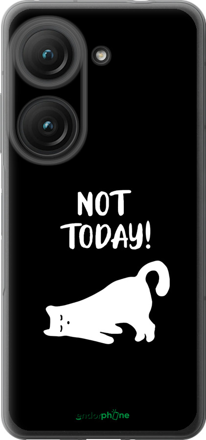 Силиконовый чехол Уставший кот для Asus Zenfone 9 - 4535u-2842 изображение 