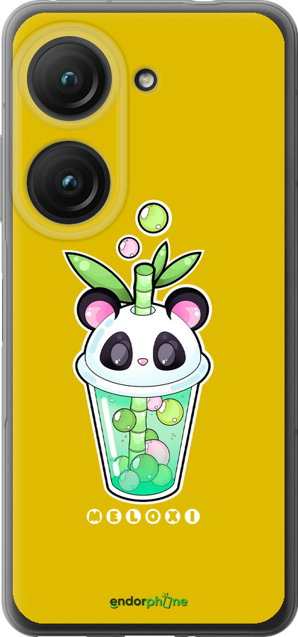 Силиконовый чехол Панда 1 для Asus Zenfone 9 - 4558u-2842 изображение 