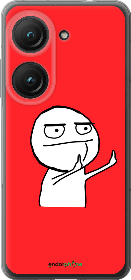 Силиконовый чехол Мем для Asus Zenfone 9 - 4578u-2842 изображение 