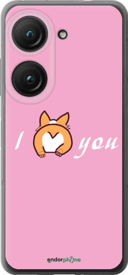 Силиконовый чехол Люблю1 для Asus Zenfone 9 - 4587u-2842 изображение 