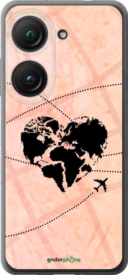 Силиконовый чехол Путешествуй для Asus Zenfone 9 - 4607u-2842 изображение 