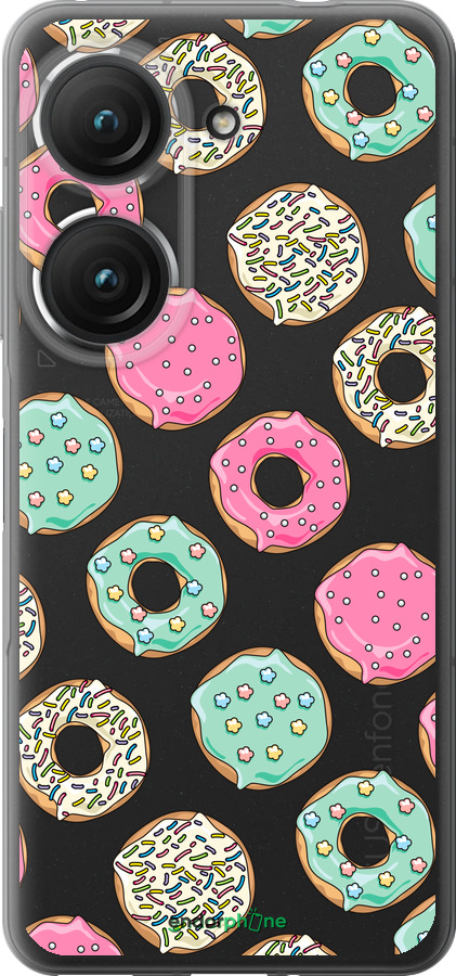 Силиконовый чехол Пончики 1 для Asus Zenfone 9 - 4657u-2842 изображение 