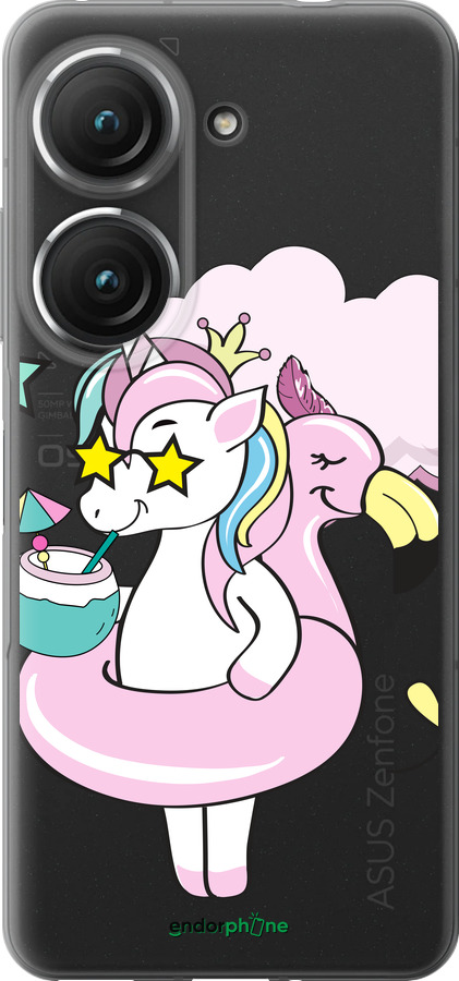 Силиконовый чехол Crown Unicorn для Asus Zenfone 9 - 4660u-2842 изображение 