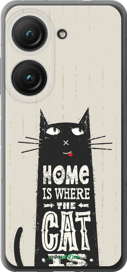 Силиконовый чехол Кот для Asus Zenfone 9 - 4671u-2842 изображение 