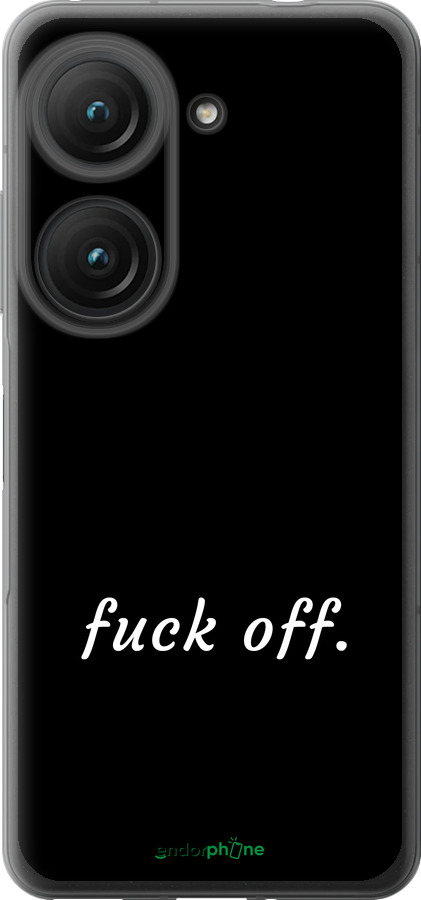 Силиконовый чехол Fuck off для Asus Zenfone 9 - 4731u-2842 изображение 