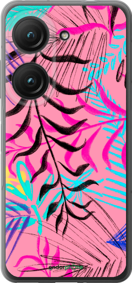 Силиконовый чехол Растительный узор 2 для Asus Zenfone 9 - 4740u-2842 изображение 