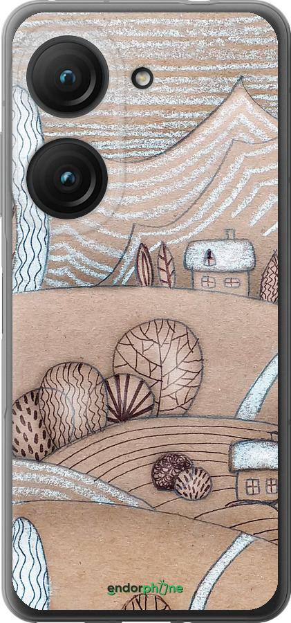 Силиконовый чехол Сказочные холмы для Asus Zenfone 9 - 4749u-2842 изображение 