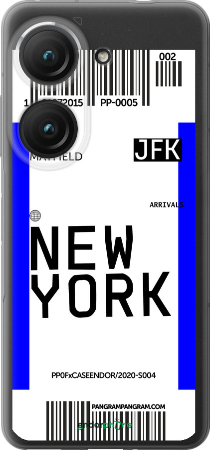 Силиконовый чехол New York для Asus Zenfone 9 - 4861u-2842 изображение 