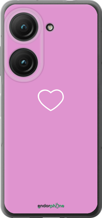 Силиконовый чехол Сердце 2 для Asus Zenfone 9 - 4863u-2842 изображение 