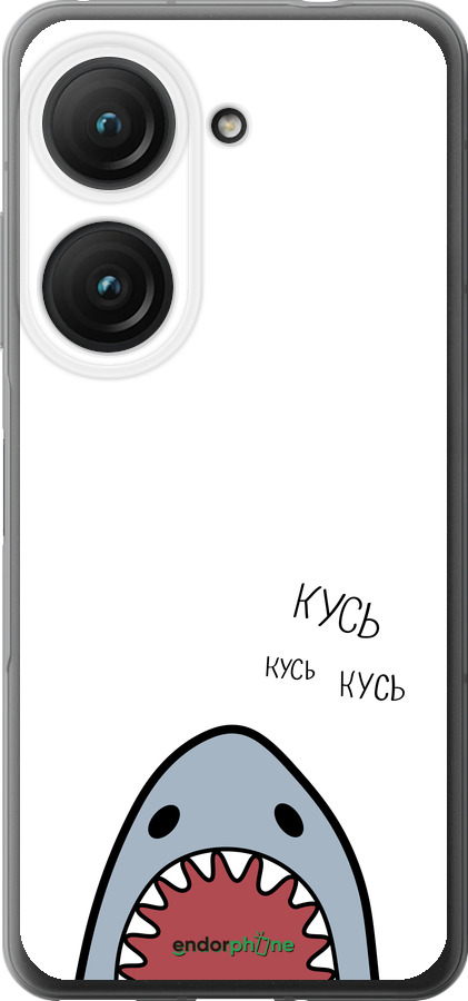 Силіконовий чехол Акула для Asus Zenfone 9 - 4870u-2842 изображение 