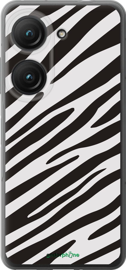 Силиконовый чехол Классическая зебра для Asus Zenfone 9 - 4874u-2842 изображение 