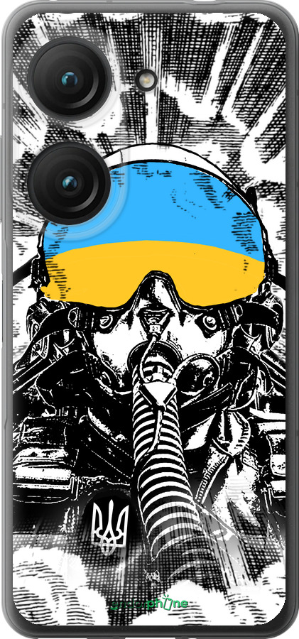 Силиконовый чехол Призрак Киева v3 для Asus Zenfone 9 - 5307u-2842 изображение 