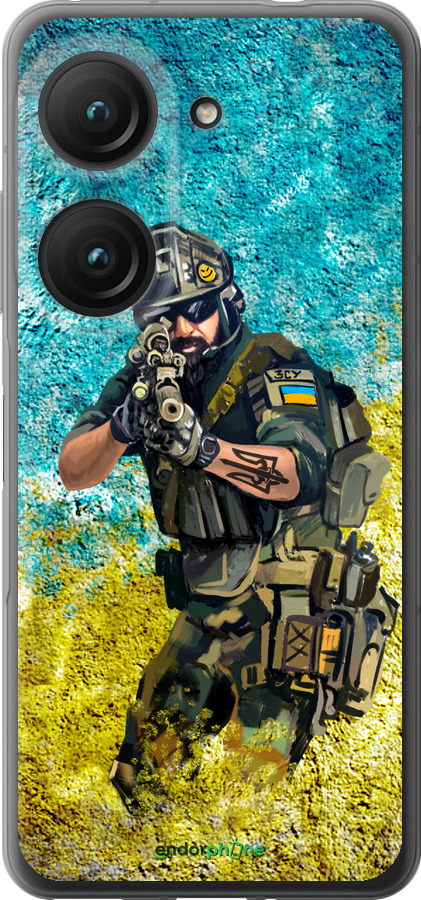 Силиконовый чехол Воин ЗСУ для Asus Zenfone 9 - 5311u-2842 изображение 