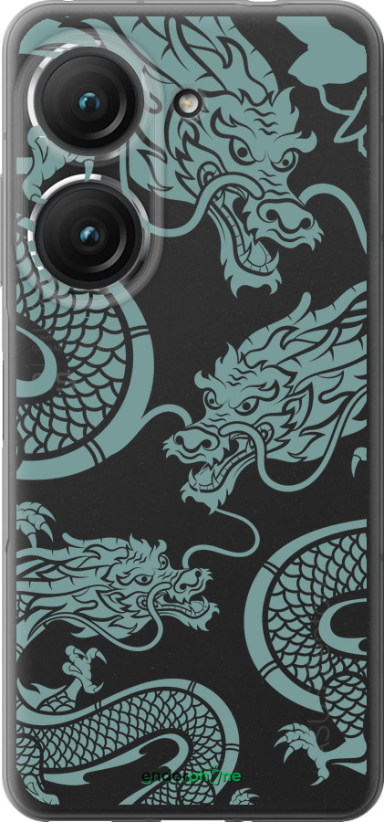 Силиконовый чехол Дракон для Asus Zenfone 9 - 5476u-2842 изображение 