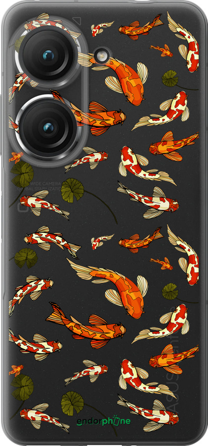 Силіконовий чехол Риби Кої для Asus Zenfone 9 - 5535u-2842 изображение 