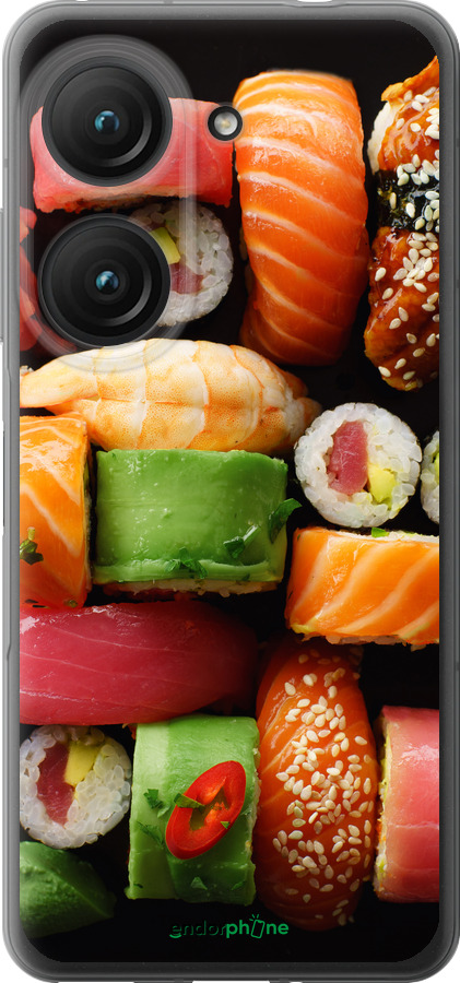 Силіконовий чехол Суші v2 для Asus Zenfone 9 - 5539u-2842 изображение 