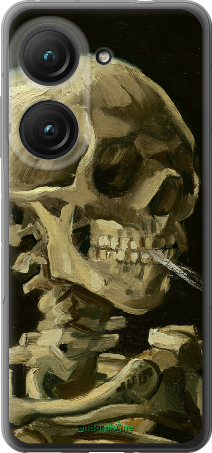 Силиконовый чехол Винсент Ван Гог. Череп для Asus Zenfone 9 - 5544u-2842 изображение 