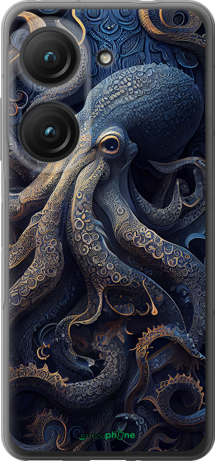 Силиконовый чехол Осьминог для Asus Zenfone 9 - 5551u-2842 изображение 