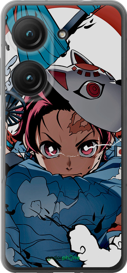 Силиконовый чехол Танджиро Камадо для Asus Zenfone 9 - 5574u-2842 изображение 