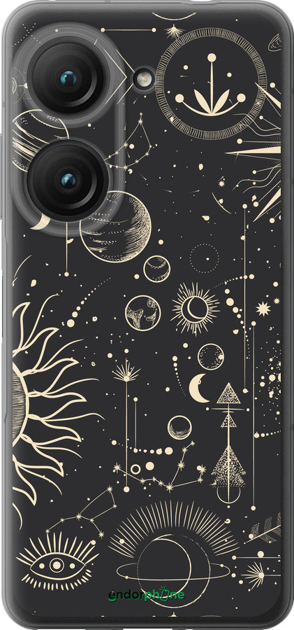 Силиконовый чехол Фаза луны для Asus Zenfone 9 - 5605u-2842 изображение 