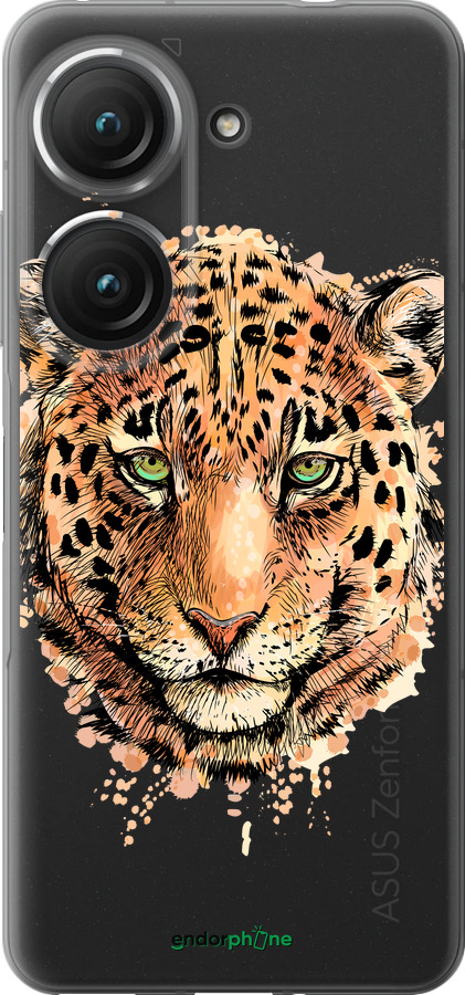 Силіконовий чехол Леопард v2 для Asus Zenfone 9 - 5606u-2842 изображение 