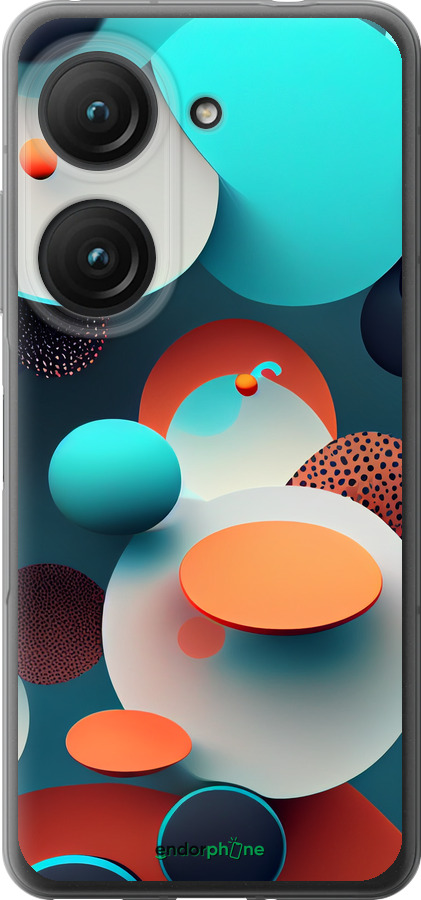 Силиконовый чехол Горошек абстракция для Asus Zenfone 9 - 5608u-2842 изображение 