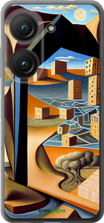 Силиконовый чехол Абстракция v2 для Asus Zenfone 9 - 5618u-2842 изображение 