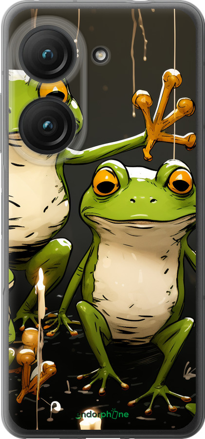 Силиконовый чехол Жабки 2 для Asus Zenfone 9 - 5657u-2842 изображение 