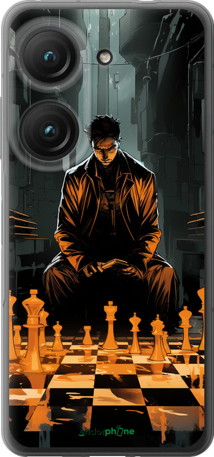 Силиконовый чехол Шахматы для Asus Zenfone 9 - 5951u-2842 изображение 