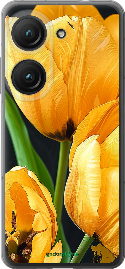 Силіконовий чехол Жовті тюльпани для Asus Zenfone 9 - 5991u-2842 изображение 
