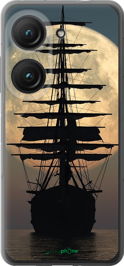 Силиконовый чехол Корабль для Asus Zenfone 9 - 5998u-2842 изображение 