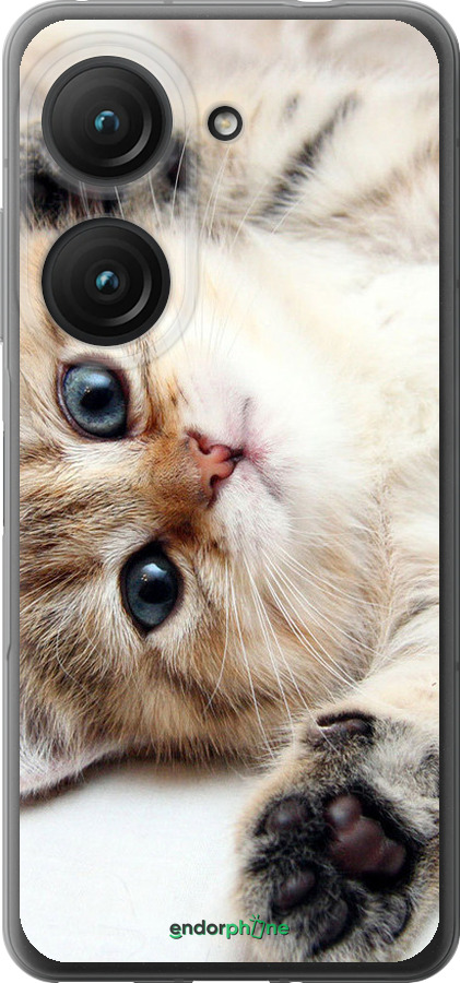 Силиконовый чехол Котик для Asus Zenfone 9 - 6024u-2842 изображение 